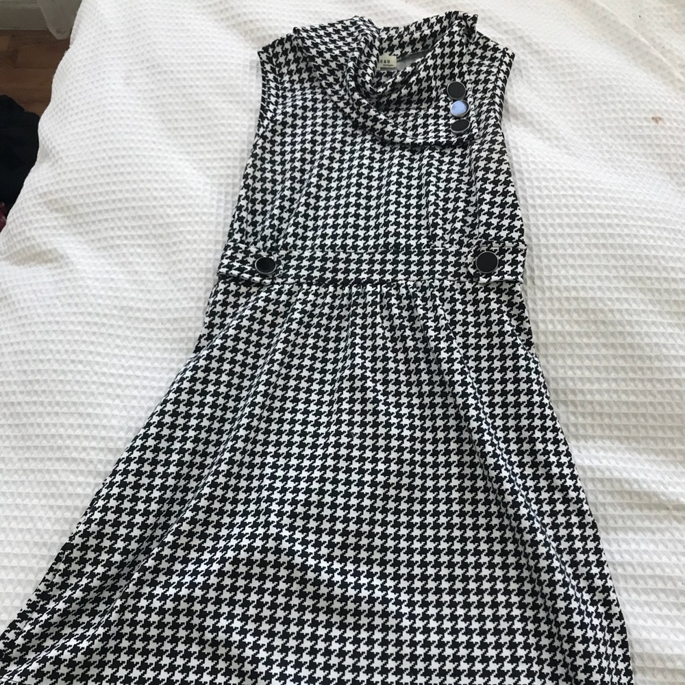 ModCloth houndstooth dress, medium
